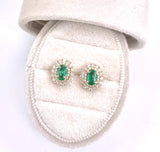 Emerald and Diamond Earrings F669E42997-8-Y-E