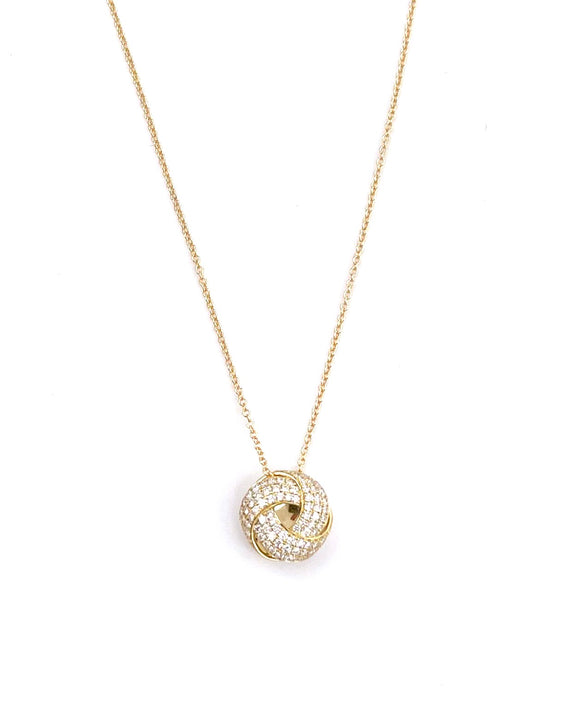 Simon G Diamond Love Knot Necklace A846LP4953