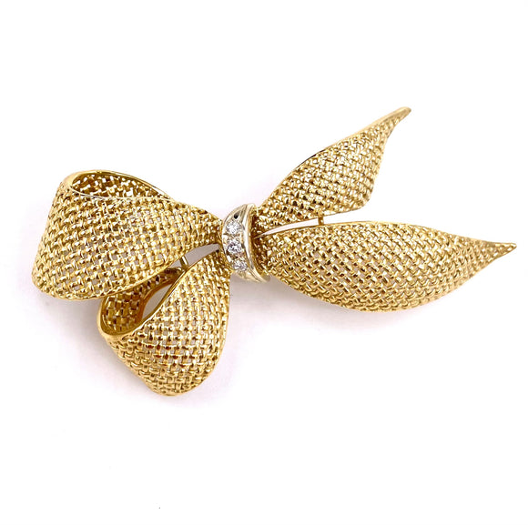 Estate 18K Gold Brooch