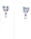 Jorge Revilla Spain Deco Collection Blue Topaz Earrings F351PE129-78/BT