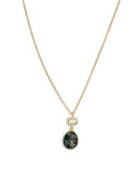Jorge Revilla Spain Moss Agate and Green Amethyst Necklace F351CG129780/MUO