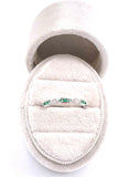 Petite Emerald and Diamond Band Ring C245RG84291-WDE