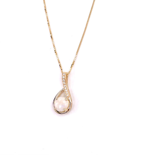 Opal Necklace in Yellow Gold F314P14380P