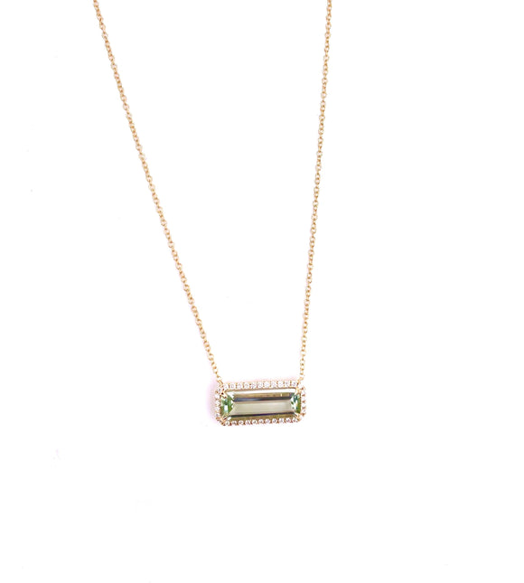 PeJay Creations Green Amethyst Necklace F070PE19543/GA/144