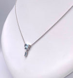 Jorge Revilla Spain Deco Collection Blue Topaz Necklace F351CL129-40/BT