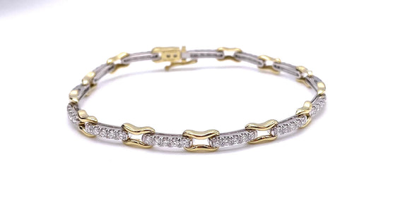 Simon G Two Tone Diamond Bracelet A846LB2631