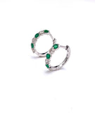 Emerald Hoop Earrings A227WHE200098EM