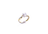 Simon G Two Tone Twist Engagement Ring A846LR3052