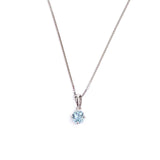 Aquamarine Pendant in White Gold F314STP156Q