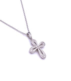 Zeghani White Gold Diamond Cross A317ZP464