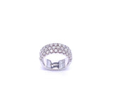 Cordova Bright Triple Row Diamond Band A009B4468