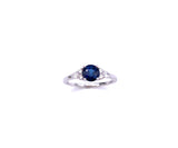 Round Blue Sapphire Ring C00531-V10475