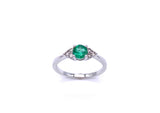 Emerald Ring With Diamond Accents C245HDR1170EWB