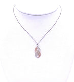 Rose and White Gold Diamond Necklace A604P234Y