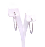 Inside Out Diamond Hoop Earrings 1.25 TDW A330B301002