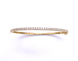 Hinged Bangle Bracelet With Diamonds A330B389913