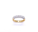 Yellow Gold Princess Cut Diamond Band A807WP175350/7